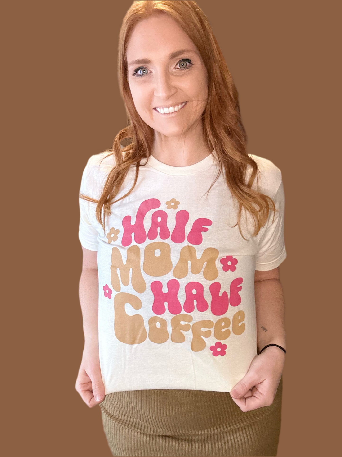 Half Mom/Half Coffee Graphic Tee
