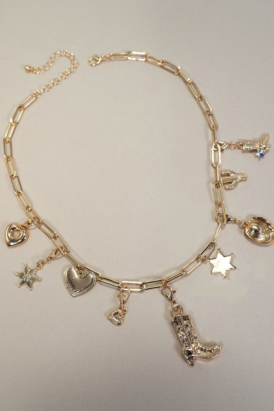 Interchangeable Western Charm Necklace