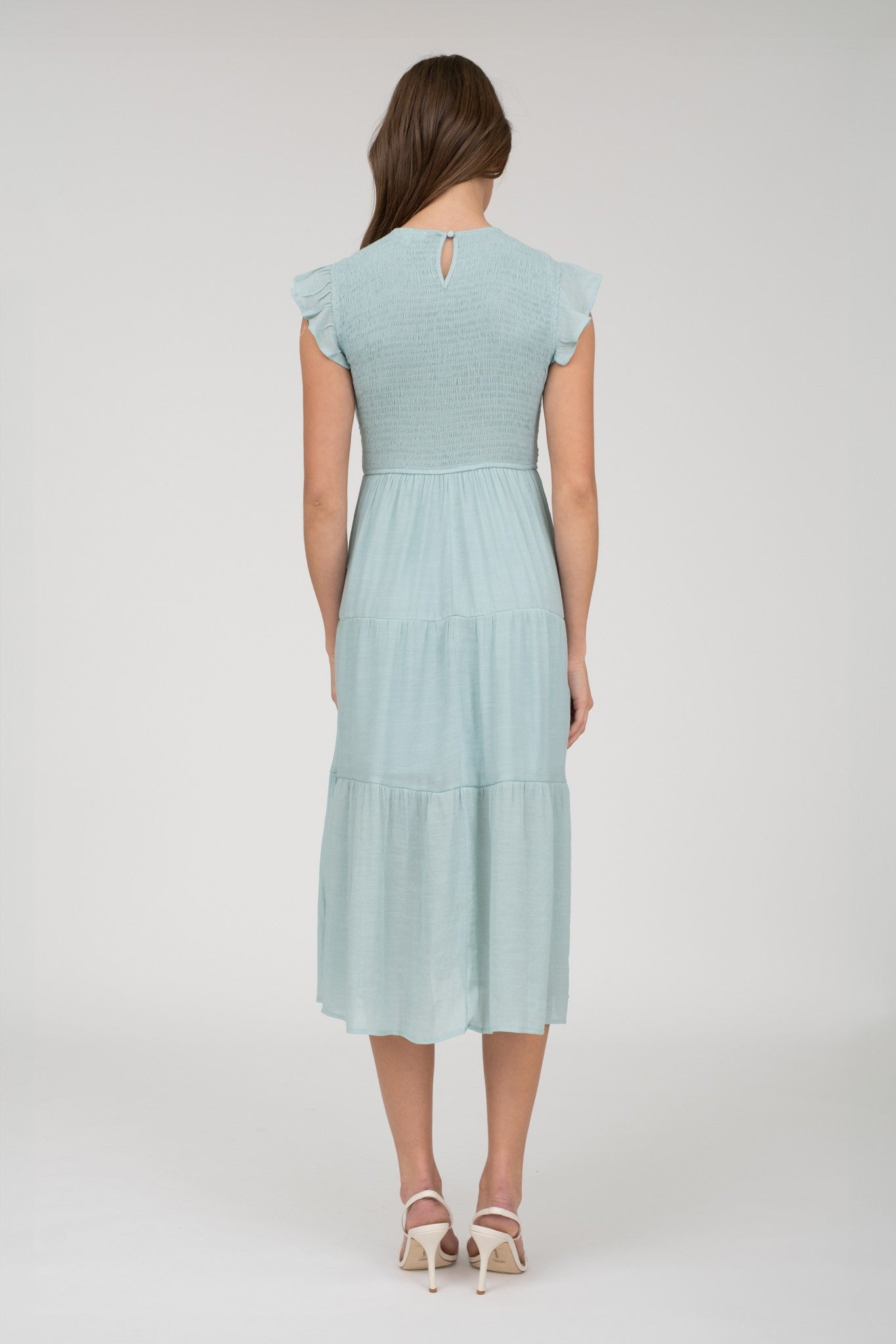Light Sage Midi Dress