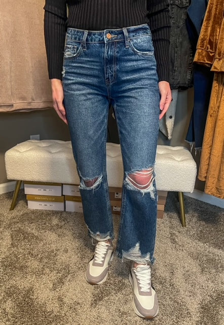Brielle Distressed Mom Jean