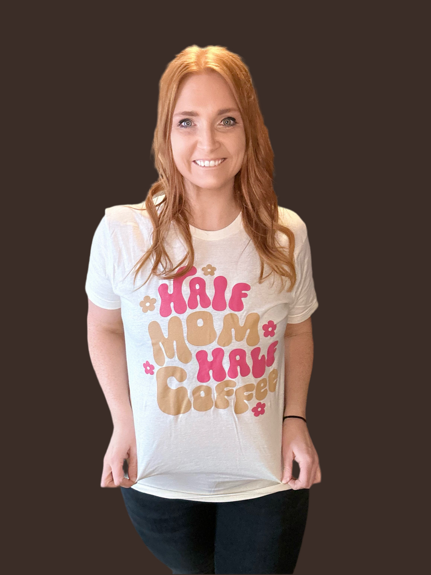 Half Mom/Half Coffee Graphic Tee