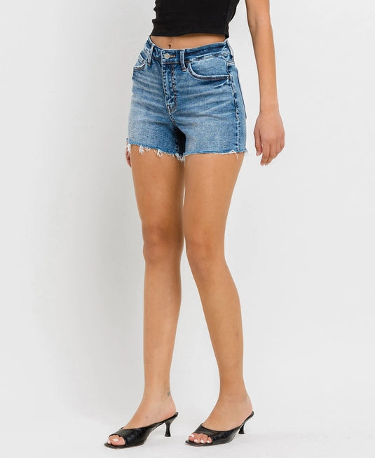 Rebecca High Rise Denim Shorts