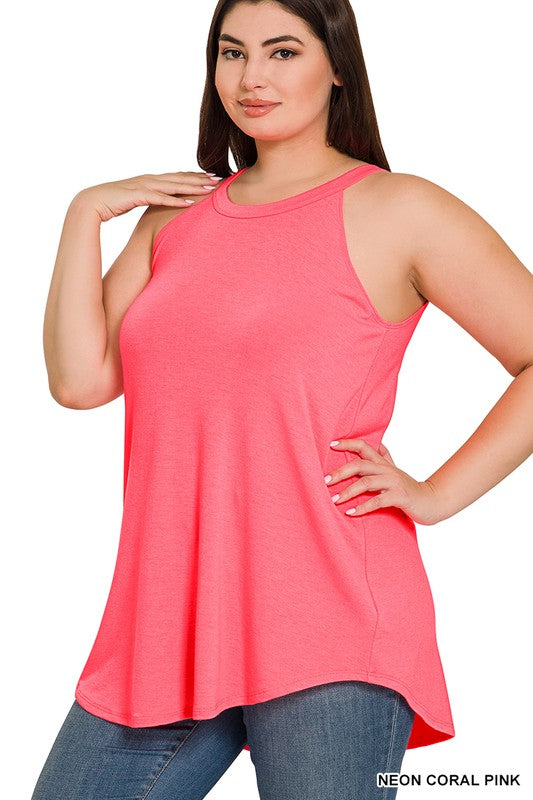 Curvy Halter Neck Tank