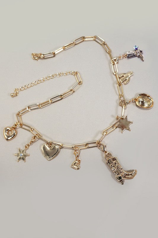 Interchangeable Western Charm Necklace