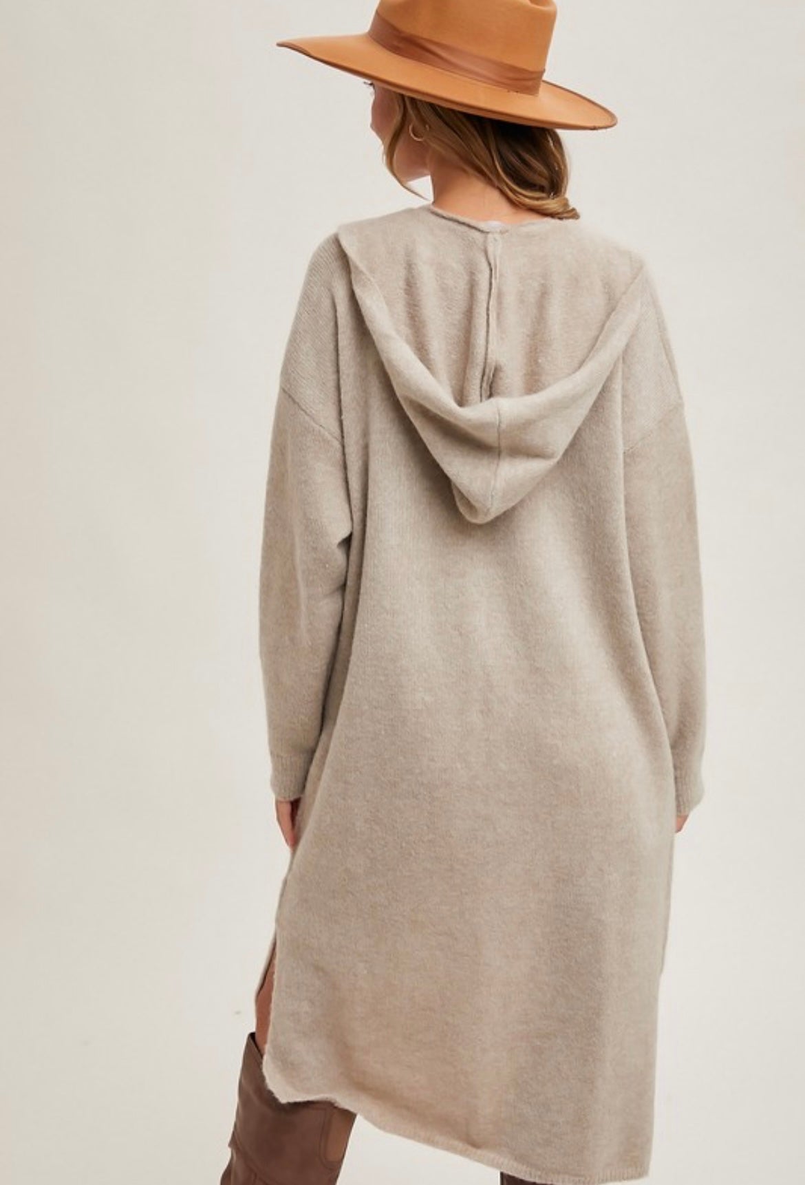 Longline Hoodie Cardigan