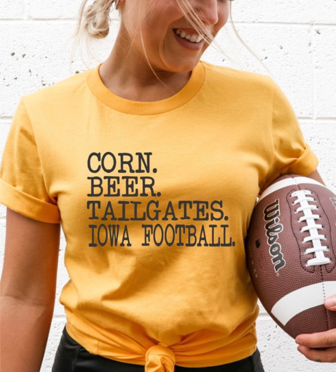 Corn Beer Tailgates Iowa Football Graphic Tee